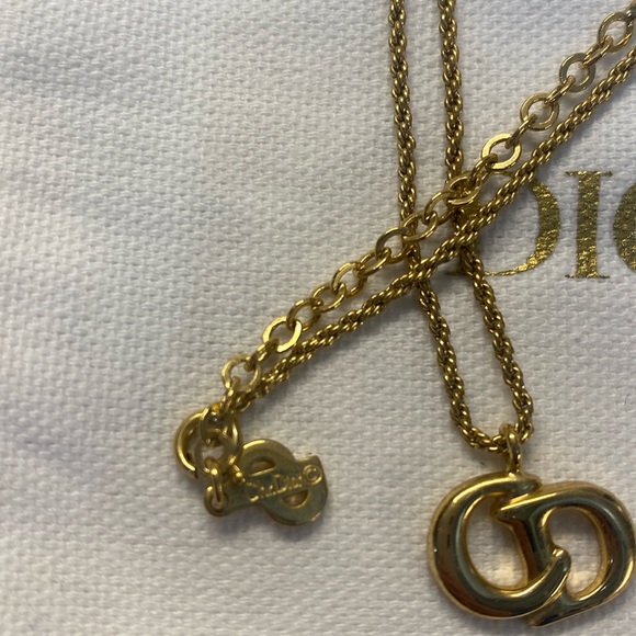 Christian Dior Adjustable Necklace With A Dust Bag About 17” - Picture 4 of 11